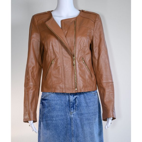 WHBM: Moto Leather Jacket - Picture 3 of 12